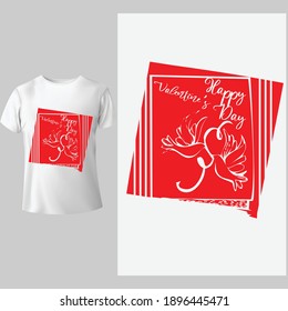 valentine Unique T shirt Design.