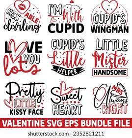 Valentine And Valentine's Day SVG And Sublimation Design Bundle And Valentine's Day Sign Design and File eps format digital download