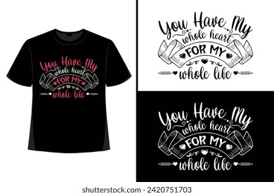 Valentine, Valentine's Day , Valentine's Day T-shirt Design, T-shirt Design Graphic Template, Typography T Shirt, Happy Valentine's, Romantic.