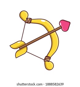 valentine vector character design of love arrow