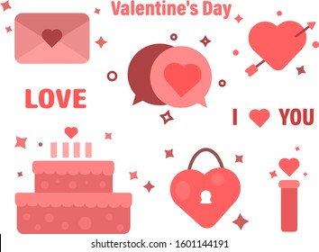valentine vector . valentine doodle illustration
