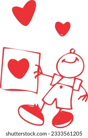 Valentine vector drawing image Files