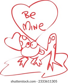 Valentine vector drawing image Files