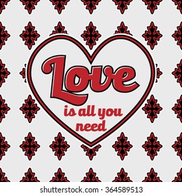 Valentine Vector Heart background Illustration