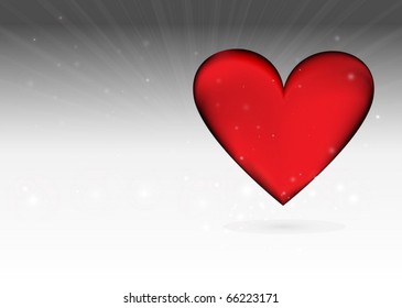 Valentine vector heart  background  template  - Vector  heart background illustration