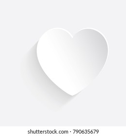valentine vector and heart background, white heart on white background vector Can be adapt to Brochure, Annual Report, Magazine, Poster, white heart Presentation, white heart, Banner, Website.