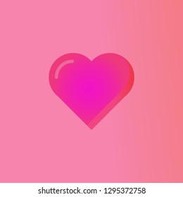 Valentine vector heart, love symbol, Design elements for Valentine's day