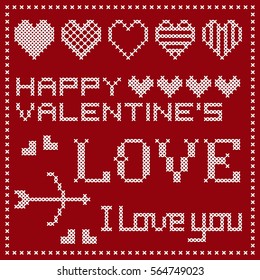 Valentine vector, heart set