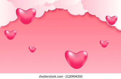 valentine vector illustration for background event with heart icon