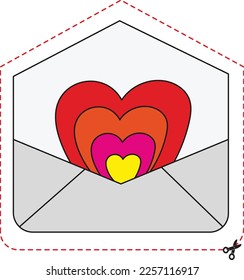 Valentine vector for scissor skills