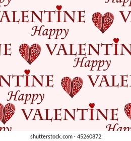 Valentine vector seamless pattern