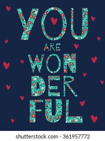 Valentine vector template. Colored pattern with flowers for posters, greeting cards, flyers and banner, web designs. Anniversary, holiday, wedding, valentine, party invitations. 