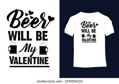 Valentine vector t-shirt design with silhouettes, typography, print, love