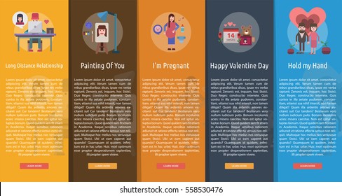 Valentine Vertical Banner Concept