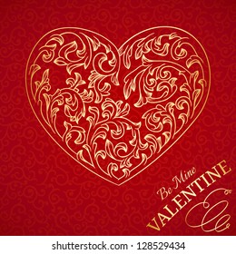 Valentine vintage background