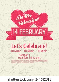 valentine vintage flyer