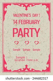 valentine vintage poster