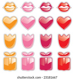 valentine web buttons