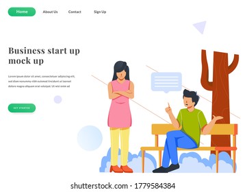 valentine web landing page couple