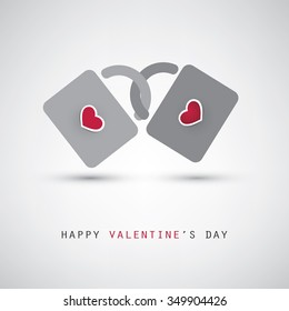 Valentine and Wedding Card Design With Padlocks