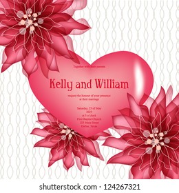 Valentine . Wedding card or invitation with abstract floral background. Greeting postcard in grunge or retro vector Elegance pattern with flowers roses floral illustration vintage style