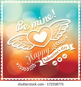 Valentine and wedding Vector Bokeh Background template for Card / Poster/ Banner / Board