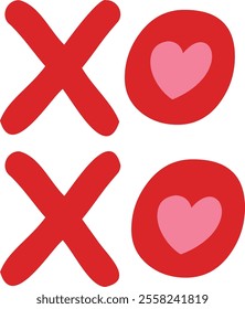 Valentine XOXO text
XOXO word letters typography vector.
Transparent background.