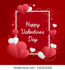 Valentine&#39;s day vector design concept