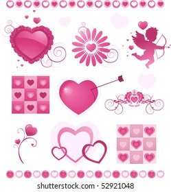 Valentine'es day icons set