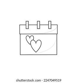 Valentines 2023 Vector Icon Illustration