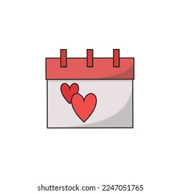 Valentines 2023 Vector Icon Illustration