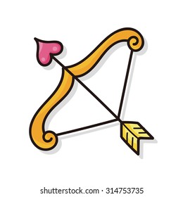 valentines arrow doodle