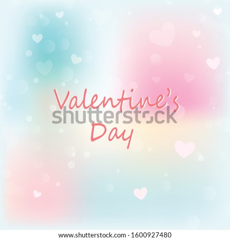 Valentines background. Abstract hearts bokeh as background Valentine day