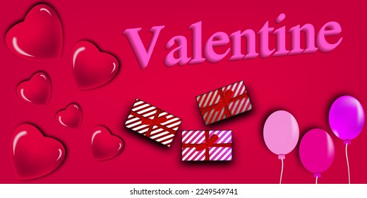 Valentine's background for advertisement is beautiful,love and romantic illustration 