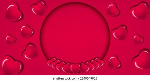 Valentine's background for advertisement is beautiful,love and romantic illustration 