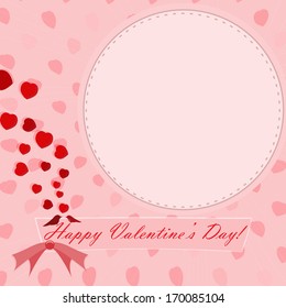 Valentine's background with birds. Vector illustration. 