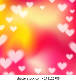Valentine`s background with heart. Vector illustration.