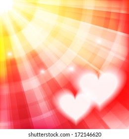 Valentine`s background with heart. Vector illustration.