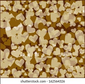 Valentine's background with hearts.