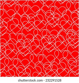 Valentine's background with hearts.
