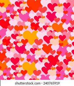 Valentine's background with hearts.