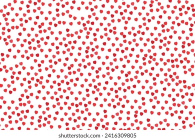 The valentines background with hearts 