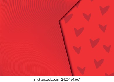 The valentines background with hearts