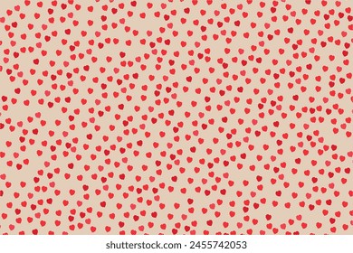 The valentines background with hearts