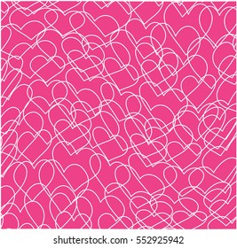 Valentine's background with hearts.