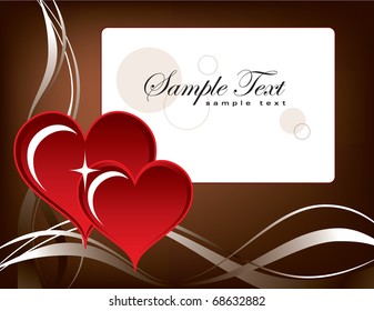 Valentines Background with Hearts. Eps10.