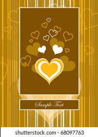 Valentines Background with Hearts. Eps10 Format.