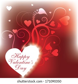 Valentine's background with hearts texture