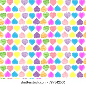 Valentine's Background. Pattern. Hearts.
