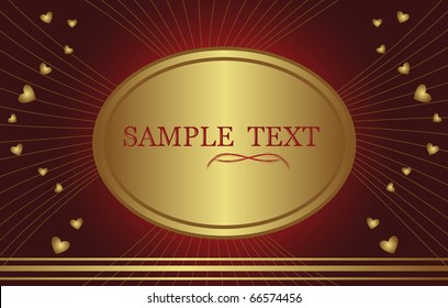 A valentines background with with room for text